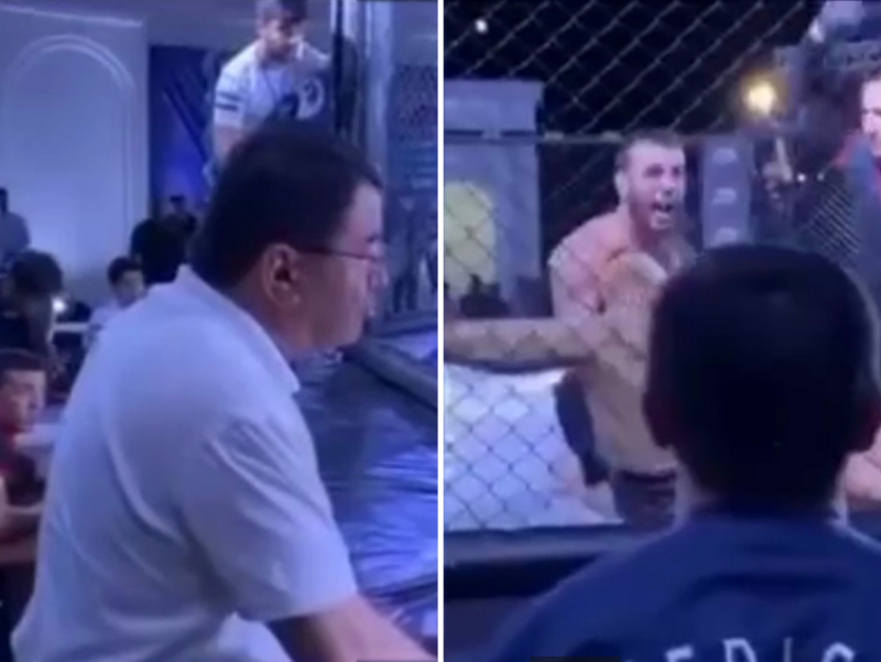 Qo‘lingni cho‘zma, ur — To‘ra Bobolov MMA jangida muxlislik qilgani aks etgan video tarqaldi