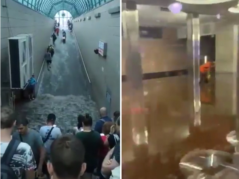 Kiyevda kuchli yomg‘ir sabab ikkita metro stansiyasini suv bosdi (video) Kiyevda kuchli yomg‘ir sabab ikkita metro stansiyasini suv bosdi (video)
