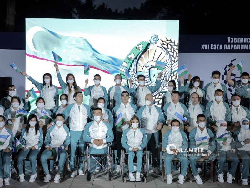 Paralimpiyachilarni Tokioga kuzatish marosimidan fotoreportaj