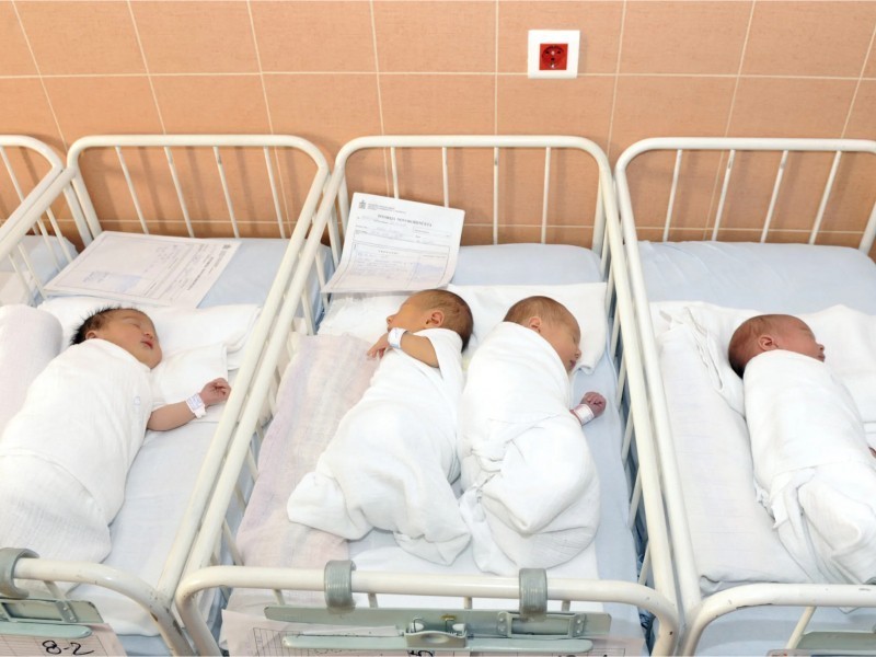 In which region are the most babies born in Uzbekistan?