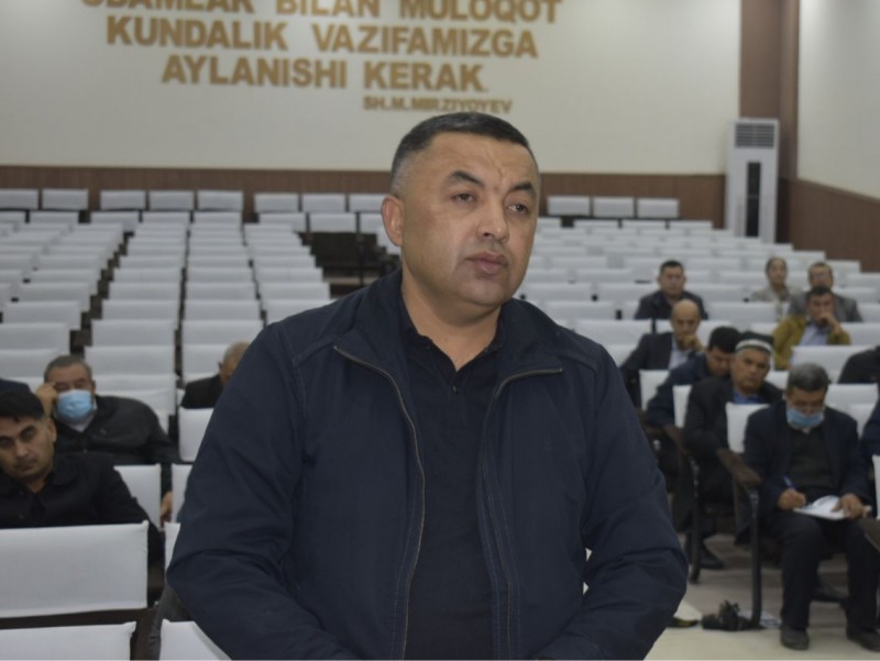 The sentence is read to the deputy governor of Mirishkor district, who was caught with a bribe of 50,000 dollars