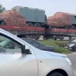 In Tashkent, a large amount of military equipment was transported in wagons. What is happening?