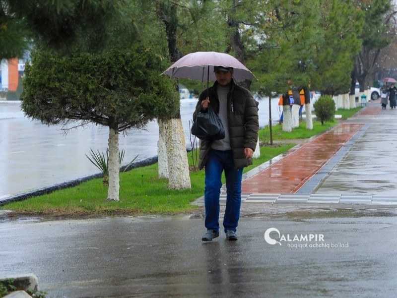 Rainy weather is expected in Uzbekistan for 5 days