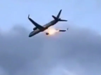 Bir kishi yotoqxonada yonib ketdi (video)